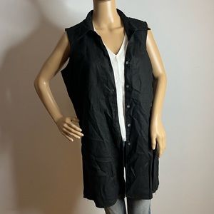 Kate Hill Button Down Sleeveless Top